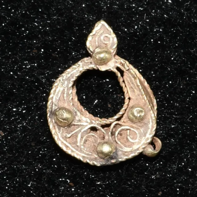 Authentic Ancient Roman Gold Ornament Pendant Circa 1st - 2nd Century