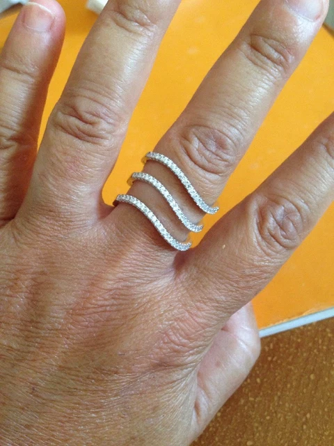 Bague Alliance Plaqué Or Jaune - Pierres Zirconiums - Taille 58 - 2,73 G