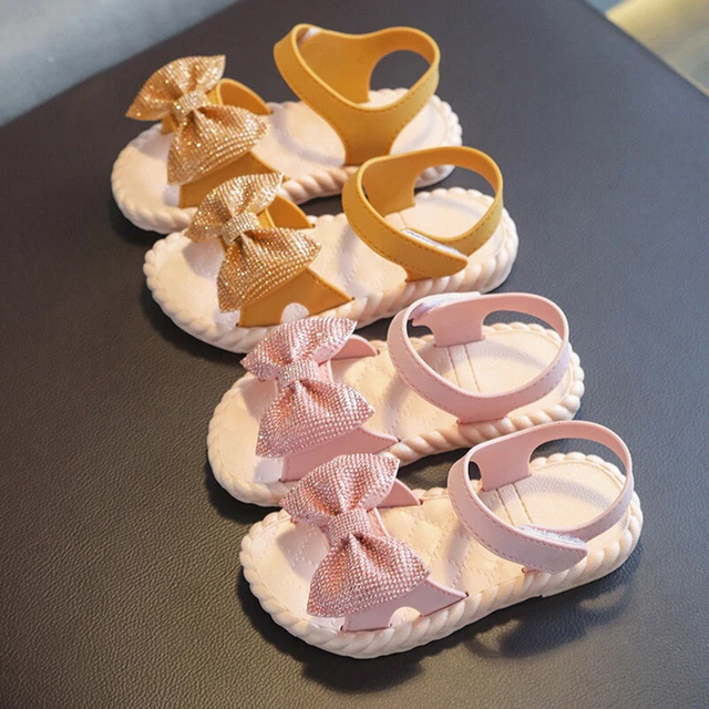 Sandali piatti fiori ragazze estate bambino bambini vacanze principessa taglia 10