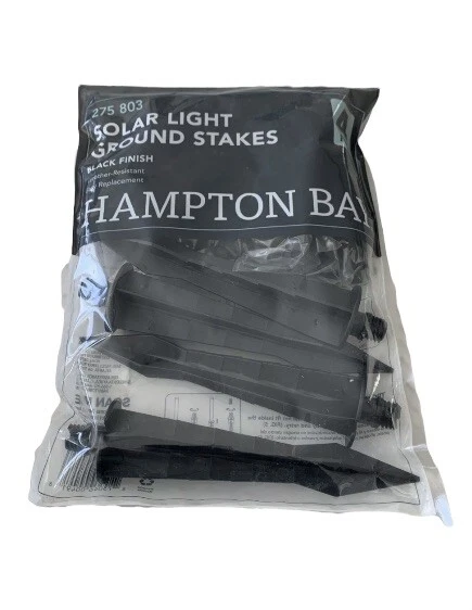 Hampton Bay Landscape Solar Light Ground Stakes  Pack of 4  275-803 -New