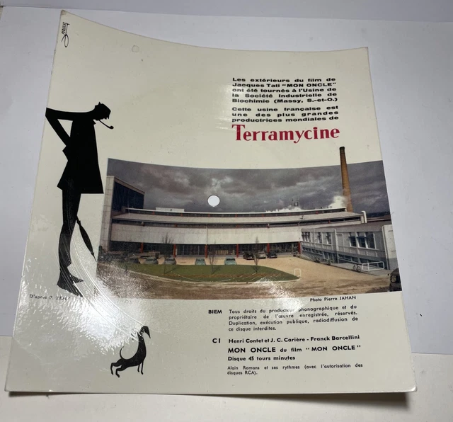 Affiche Vintage Mon Oncle - Jacques Tati - Format 61x84 Cm - Cinéma Allemand