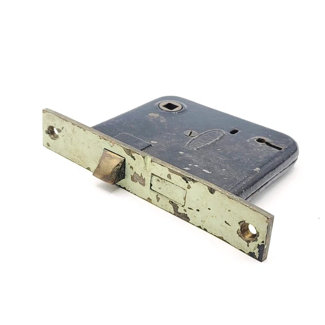 Vintage Branford Interior Door Mortise Lock Salvage Hardware Skeleton Keyhole