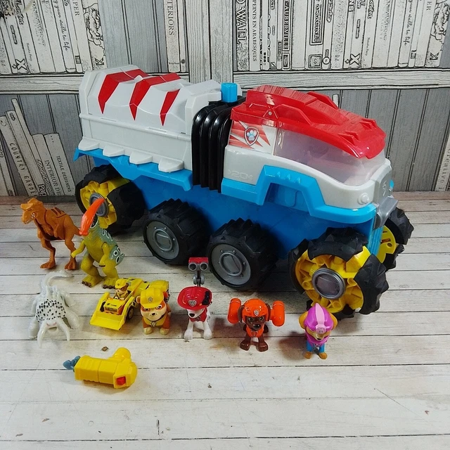 Paw Patrol Dino Rescue Motorised Dino Patroller Set Bullet 9 Dinos & Figures