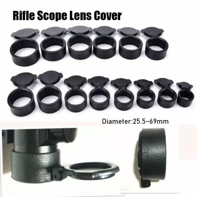 Caliber Lens Cover Quick Spring Protection Objective Lense Lid Flip Up Cap