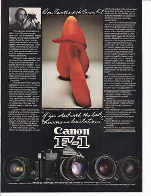 1977 Canon F1 Cámara Print-Ad / de Mujer Piernas Hermosa Foto / Don Carroll