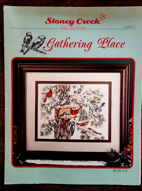 1997 GATHERING PLACE Stoney Creek Leaflet 91 Cross Stitch Pattern Graph