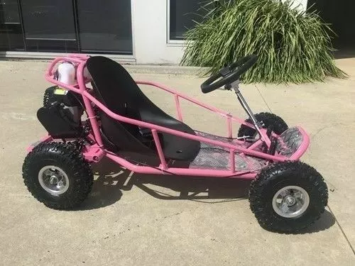 49cc Go Kart 4 Wheeler Kids 2 Stroke Buggy Quad Atv Dirt Bik Mini New Model Pink