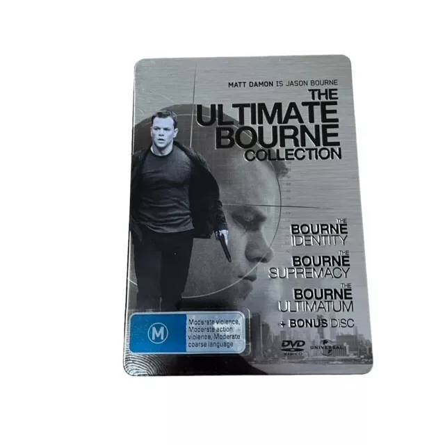 The Ultimate Bourne Collection DVD Matt Damon Jason Bourne Region 4 4 DVD Set