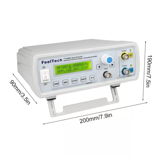 FY3200S 6MHZ Digital DDS Dual-channel Function Signal Source Generator Arbitrary