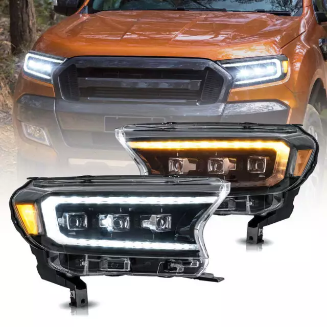 Voll-LED-Scheinwerfer für Ford Ranger (T6) Raptor & Wildtrak 2015-2021 paar 2X