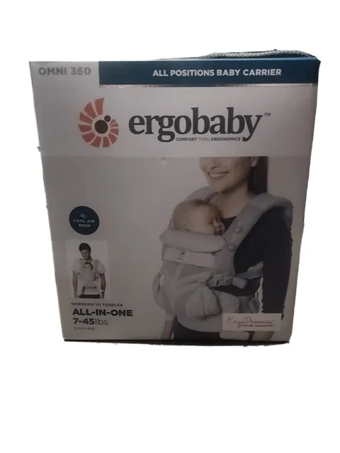 Ergobaby Omni 360 Cool Air Mesh Ergonomic Baby Carrier Pearl Grey