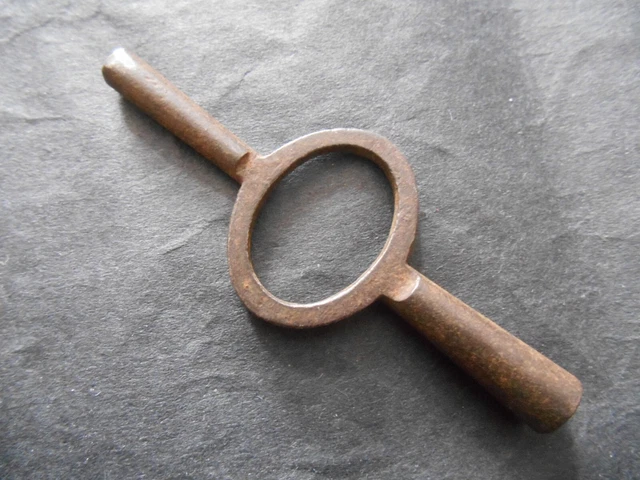 Lot De 2 Clés En Fer Pour Remontoir D'horloge Pendule, Carré 5 Mm, Occasion