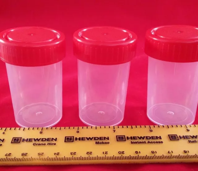 60ml watertight small plastic sample container/jar/pot 15,20,25,30,100