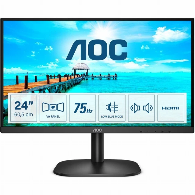 AOC B2 24B2XDAM LED display 60,5 cm (23.8 Zoll) 1920 x 1080 Pixel Full HD Schwar