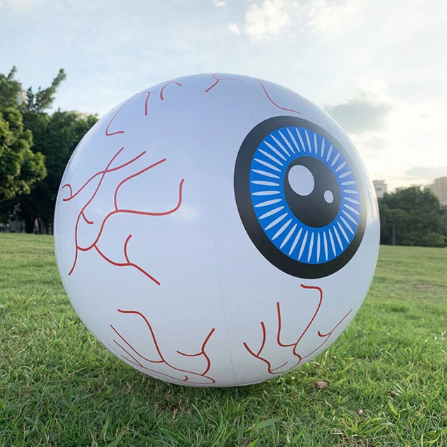 16'' INFLATABLE EYE Ball LED Eyeball Light Up Remote Control Halloween