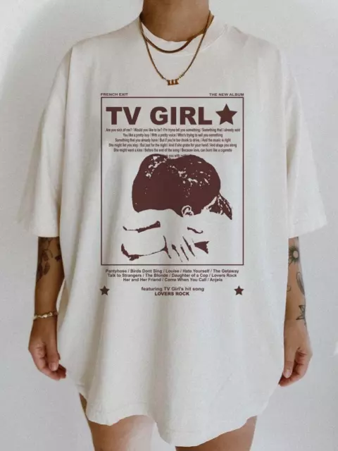 T.v Girl T-shirt, T.v Girl French Exit Album Poster Merch, Lovers Rock Song