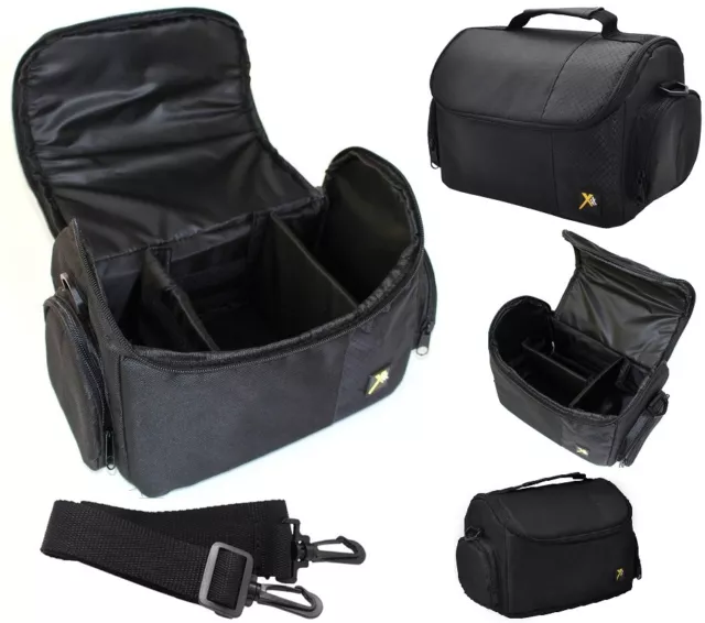 Large Deluxe Camera Carrying Bag Case For Camera Camcorder Nikon Sony Canon