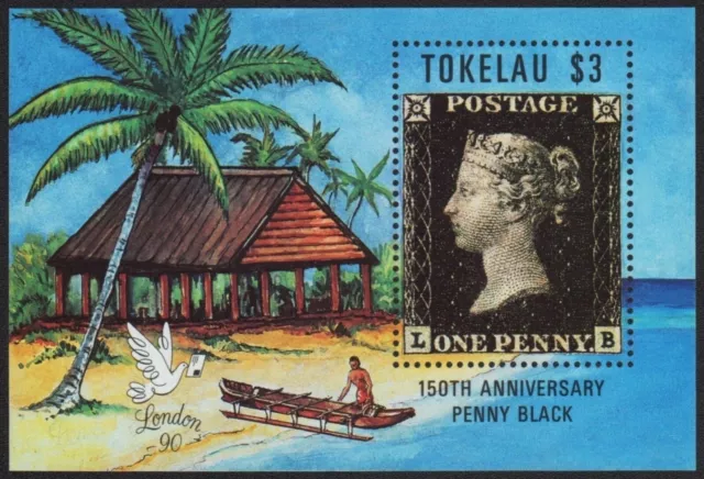 Tokelau 1991 - Mi-Nr. Block 1 ** - MNH - Marke auf Marke