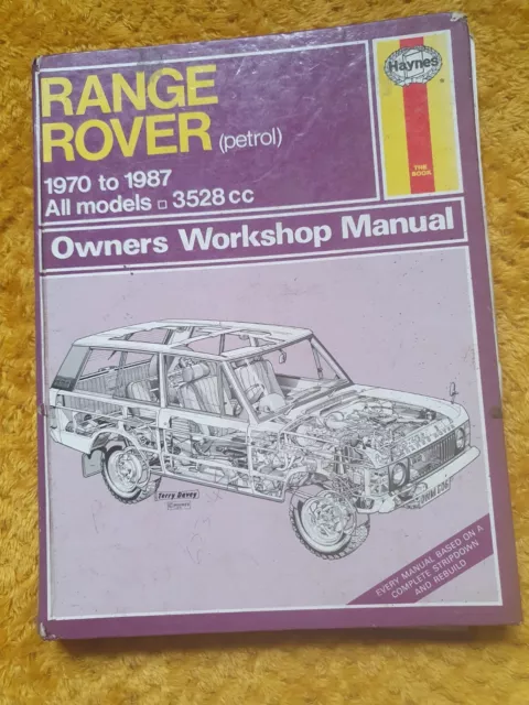 Range Rover (Petrol) 1970 to 1987 HAYNES Owners Workshop Manual Hardback