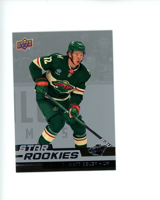 2022-23 Upper Deck Rookie Box Set Star Rookies RC #3 Matt Boldy In Hand