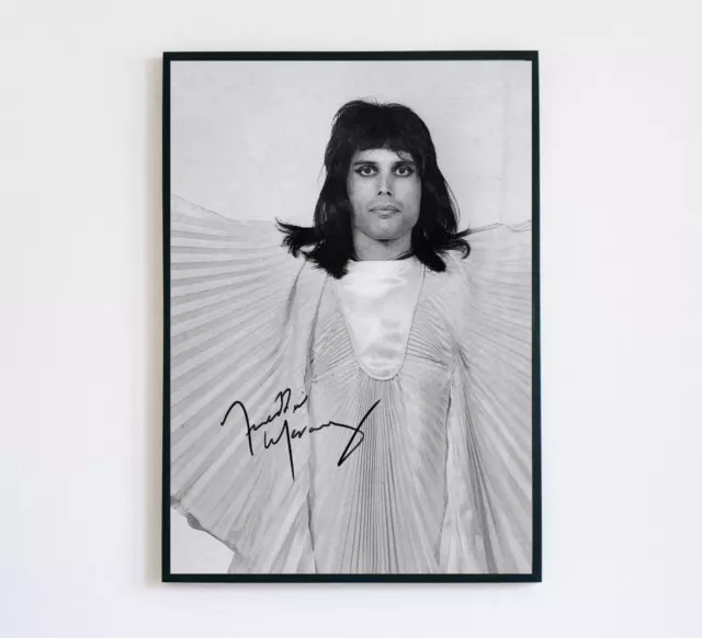 Freddie Mercury Queen Band Lead Singer Signed Autograph Print A5 A4