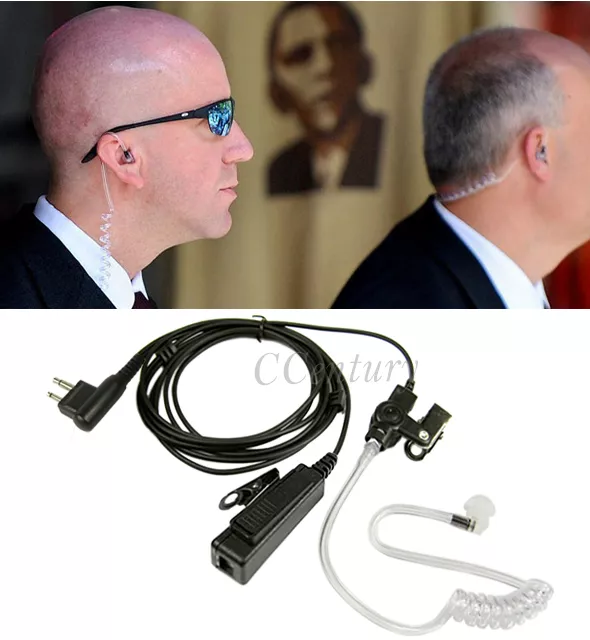 Surveillance Headset Earpiece Mic for Motorola 2-Way Radio EP450 DP1400 CP200D