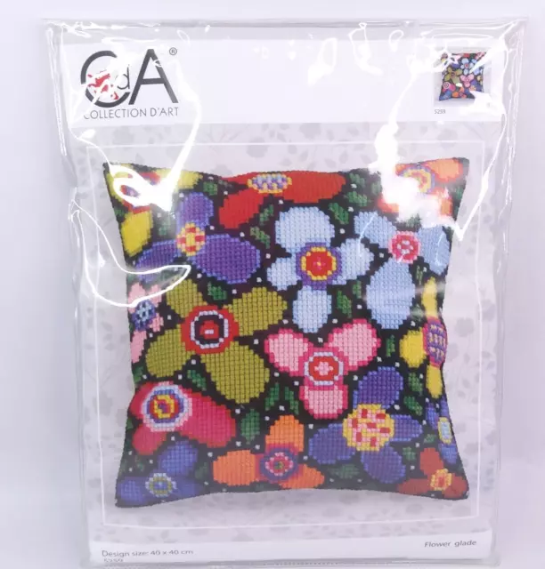 Collection D'Art Needlepoint Tapestry kit Flower Glade Unused