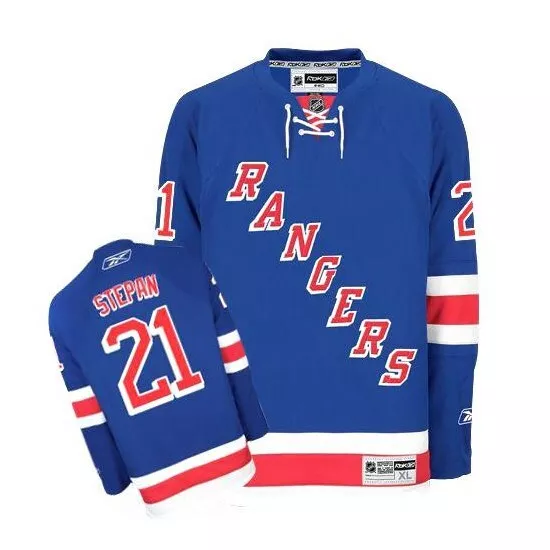 NHL Trikot New York Rangers Derek Stepan 21 blau Eishockey Premier Jersey