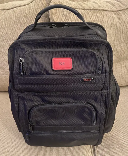 TUMI Alpha Backpack Business Class Brief Pack Nylon Ballistic Black RARE