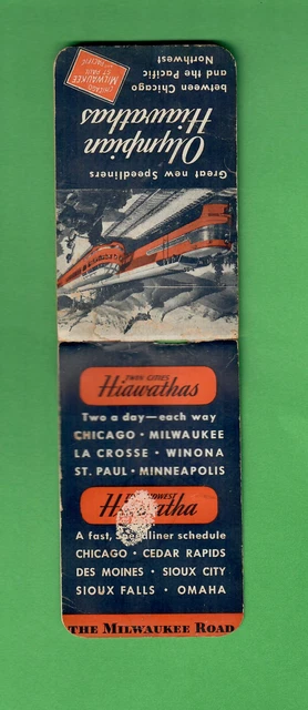 1949 Olympian Hiawathas Chicago Milwaukee St Paul Railroads Speedliners Note Pad