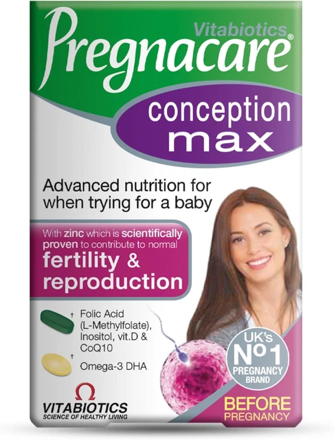 PREGNACARE CONCEPTION MAX, Fertility and Conception Support Vitamin ...