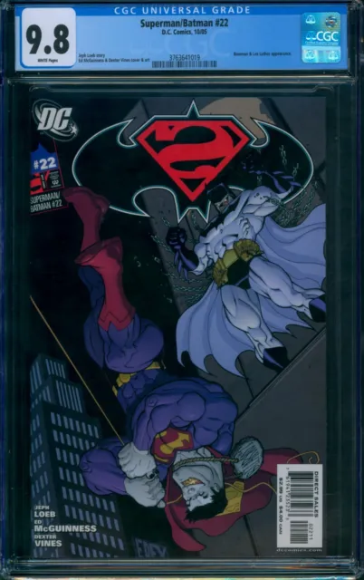 Superman / Batman #22 ⭐ CGC 9.8 ⭐ 1st Batman Beyond in DC Continuity Comic 2005