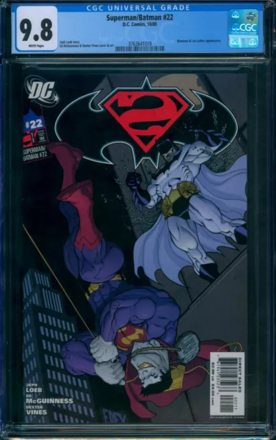 Superman / Batman #22 ⭐ CGC 9.8 ⭐ 1st Batman Beyond in DC Continuity Comic 2005