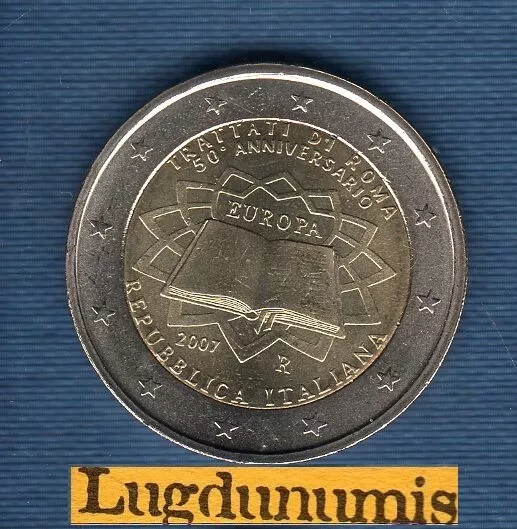 2 Euro Commémo Italie 2007 SUP SPL Traité de Rome Italia