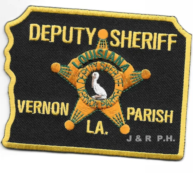 Vernon Parish  Deputy Sheriff, LA  (3.25" x 2.25") shoulder police patch (fire)