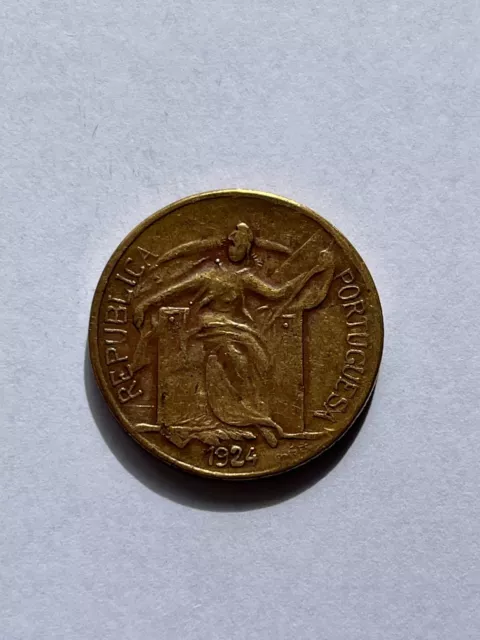 Portugal, 1 Escudo Coin from 1924