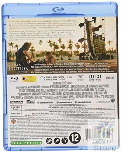 A Star is Born Version Encore Longue Cinéma Format Blu ray  B. Cooper L. Gaga 2