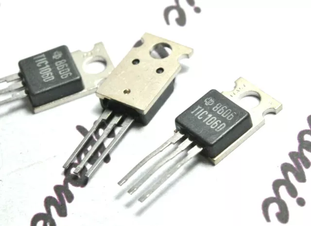 2pcs - Texas Instruments TIC106D  5A 400V SCR Thyristor Transistor