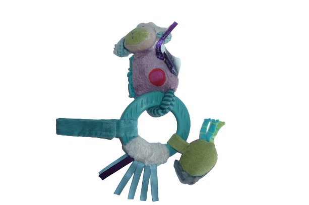 Doudou mouton hochet Les Jolis pas Beaux Moulin Roty