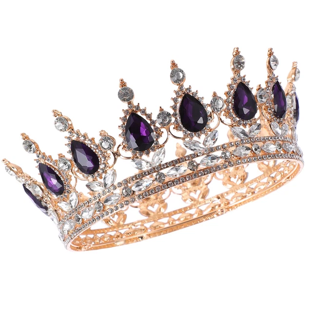 Couronne D'anniversaire Strass - Diadème Pour Femme Et Fille - Accessoire Fête, Mariage, Princesse