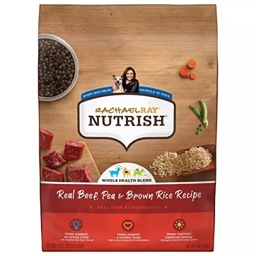 Rachael Ray Nutrish Premium Natural Dry Dog Food, Real Beef, Pea, & Brown Ric...