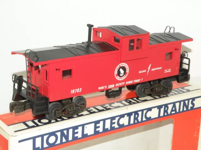 Lionel 19703 GN Great Northern Extended Vision Caboose Lights Box 1988 C8