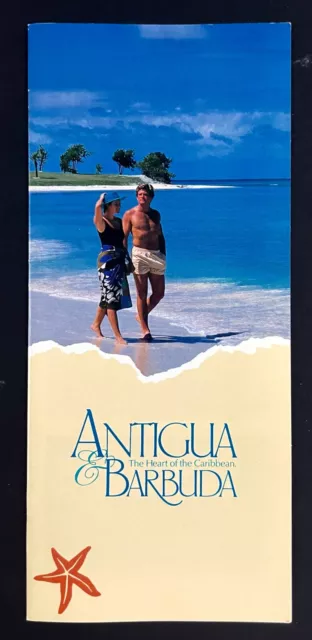 1990s Antigua Barbuda American Express Vintage Travel Brochure Tourist Holiday