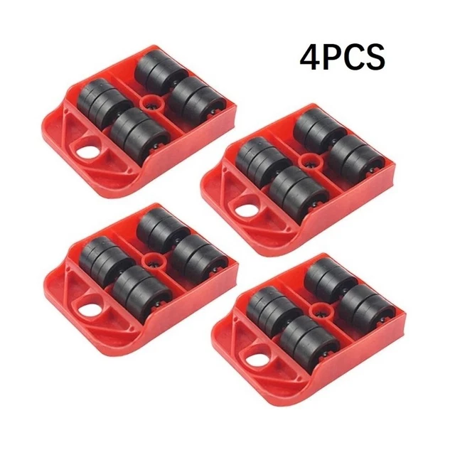 4pcs Durevole Moving Wheels IN Movimento Piastra Slider Trasporto Cambio Mobili