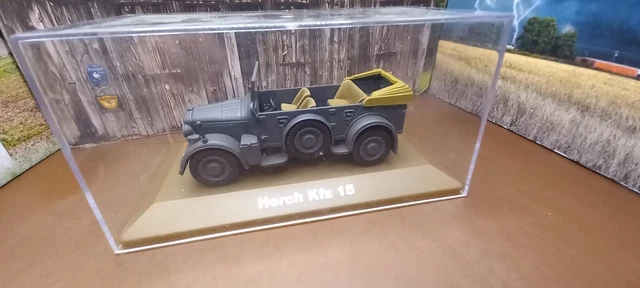 Atlas IXO 1/43 Modellauto: Horch Kfz 15 Generalstab Produktbild-Vorschau 6