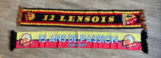 écharpe scarf FOOTBALL rc lens 12 lensois coupe d'europe 2002