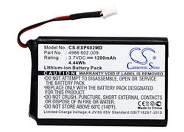 Replacement Battery For Cameron Sino Cs-Exp602Md 3.70V