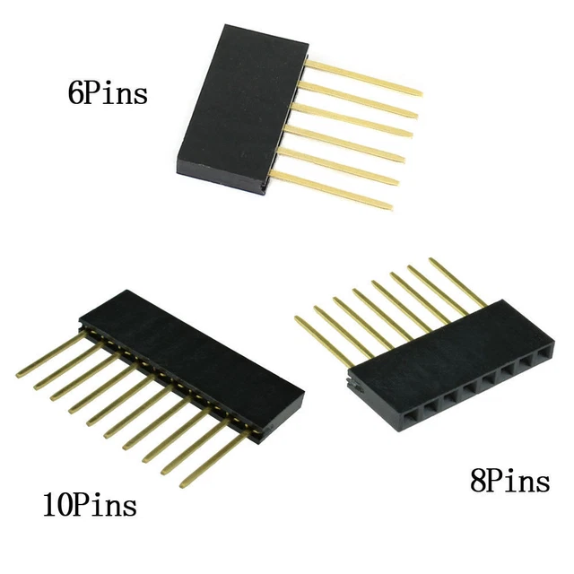 6/8/10PIN FEMALE TALL Stackable Header Connector Socket Arduino Shield ...