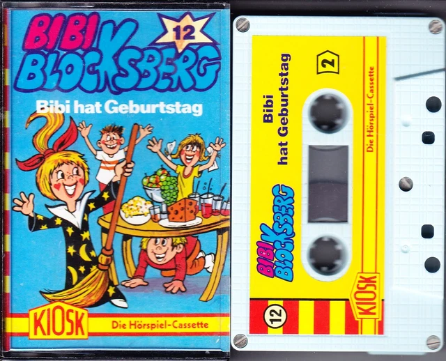 MC Bibi Blocksberg 12 - Bibi hat Geburtstag - KIOSK alt gelb geschraubt