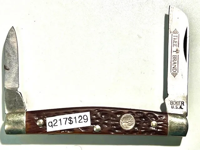 VINTAGE 1970S BOKER USA TREE BRAND 6384 2 BLADE CONGRESS FOLDING POCKET  KNIFE $109.00 - PicClick AU